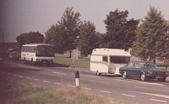 United Counties 179 (EBD 179X) passing Barton Mills – 19 Aug 1984 (X846-13)