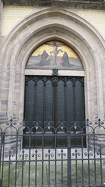 HFF - Portal der Schlosskirche in der Lutherstadt Wittenberg