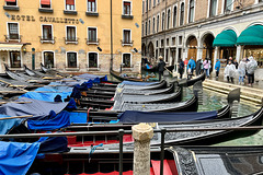 Venice 2022 – Gondolas after the Saturday morning rain