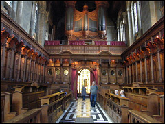 chapel nave and organ