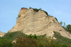 Bulgaria, The Sandstone Cliff above the City of Melnik
