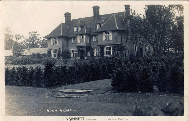 Hoon Ridge, Hilton, Derbyshire  from a c1904 postcard