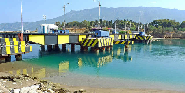 Greece - Poseidonia, ‘sinking’ bridge