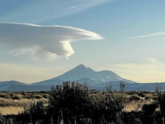 Mount Shasta with lenticular cloud