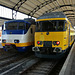 Trains 2990 and 7204 at Haarlem station