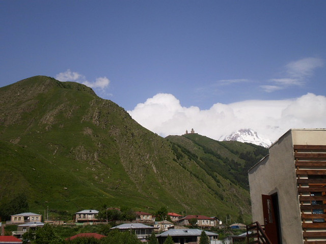 View from Stepantsminda (or Kasbegi).
