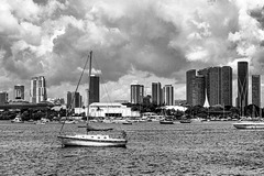 Downtown Miami from the sea