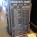 Canada 2016 – Toronto – Toronto Railway Museum – Canadian timetable