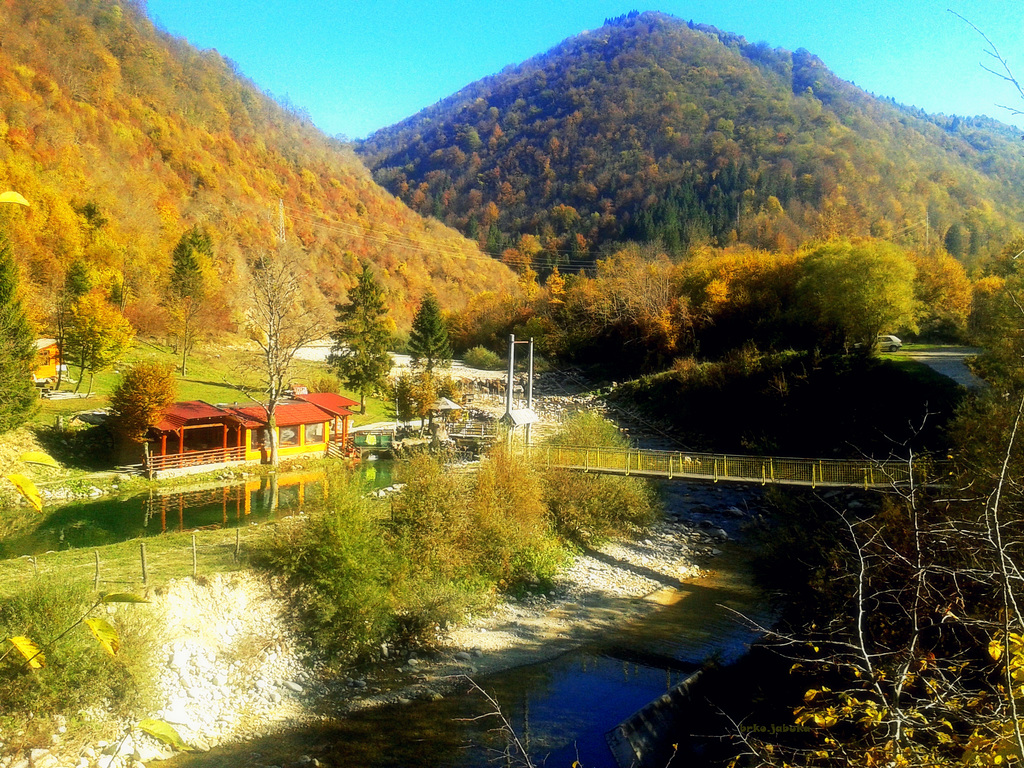 Autumn in the river valley
