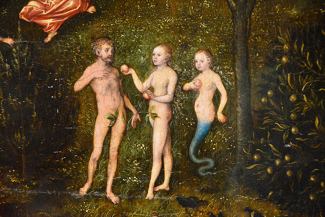 Dresden 2019 – Gemäldegalerie Alte Meister – Adam, Eve and snake