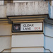 Cloak Lane street sign