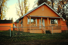 The orange house