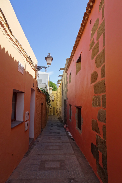 Colourful Street In Aguimes