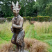 Sculpture of Pan "god of the wild" in the grounds of the Petwood hotel