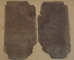 Lead Tablet with Curse Inscription in the British Museum, April 2013