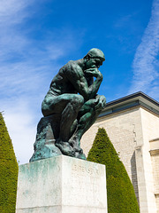 The Thinker in the garden of the museum, The Musée Rodin in Paris, France