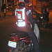 Phitsanulok- Police Escort for Our Rickshaw Cavalcade