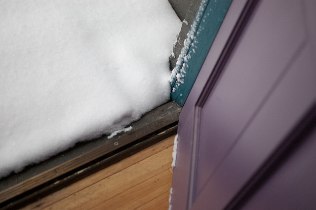 snow door