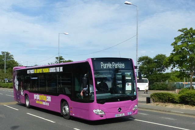 Purple Parking BD15XZL at Gatwick - 24 June 2015