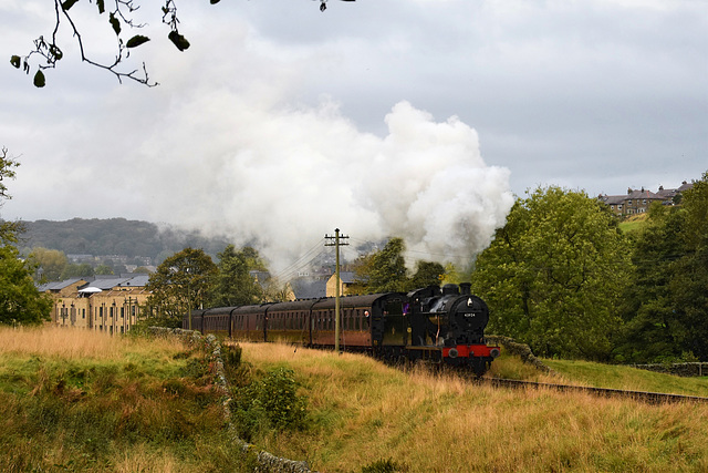 Train leaving Haworth for Oxenhope