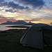 Our last arctic sunset at Løpvika bay with a view of Landegode island