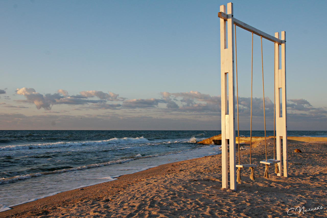 Swing with sea view