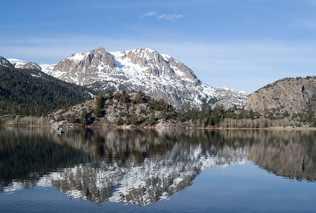 June Lake - Gull Lake Sierra reflection (#0486)