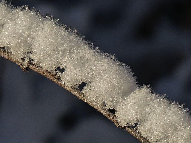 Snow with a touch of hoar frost