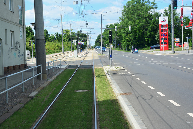 Leipzig 2017 – Single track with passing place