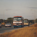 Mil-Ken Travel ECK 202Y on the A11 at Barton Mills - 22 Sep 1991 (151-34)