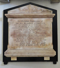 christ church spitalfields london   (9)tomb of rev. h aaron stern +1885, from the episcopal jewish chapel
