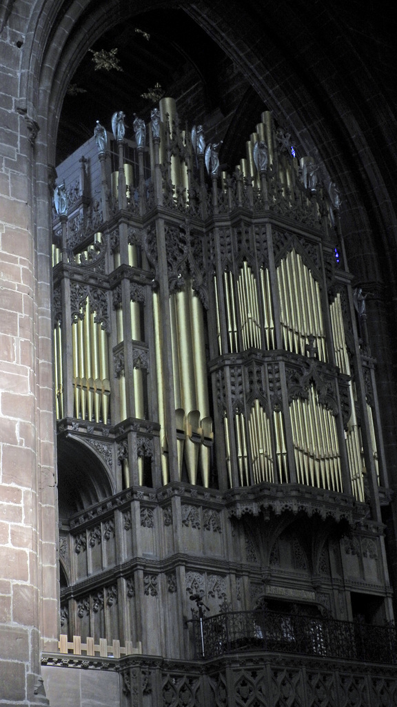 Chester Cathedral Organ pipes