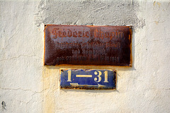 Leipzig 2015 – Old sign explaining who Chopin is