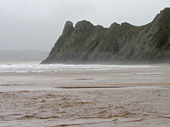 Great Tor, south Gower coast, South Wales.