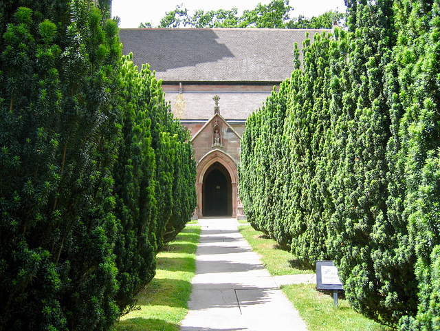Approach to the Church of Holy Angels at Hoar Cross (Grade I Listed Building)