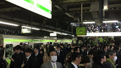 La foule dans le métro