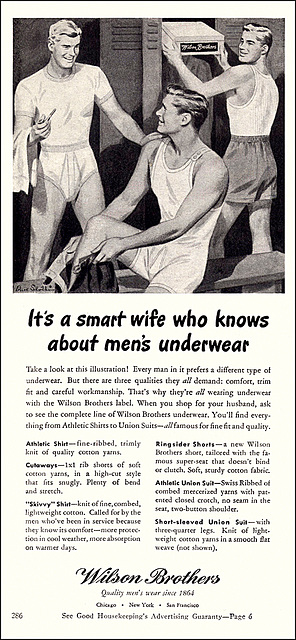 Wilson Underwear Ad, 1946
