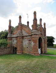 erwarton hall, suffolk c16 brick gatehouse of c.1549