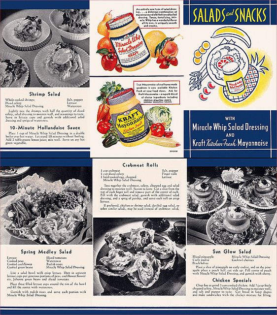 Kraft Miracle Whip/Mayonnaise Ad, c1933