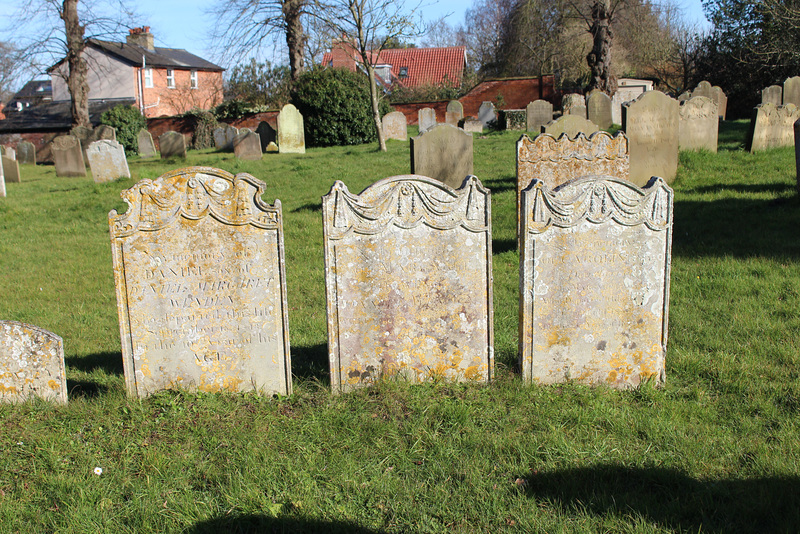 Memorials in Saint Peter's Churchyard, Yoxford, Suffolk