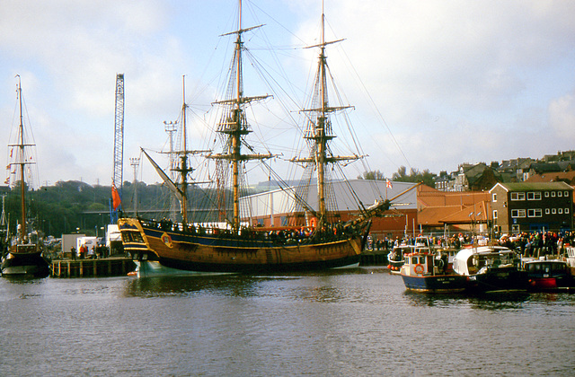 Captain Cooks Ship H.M.Bark Endeavour at Whitby