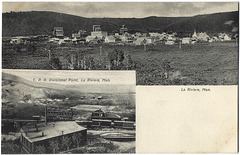 MN1124 LA RIVIERE - C.P.R. DIVISIONAL POINT [AND TOWN VIEW]