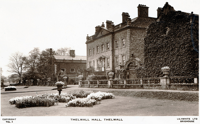 Thelwall Hall, Cheshire (Demolished 1960s)