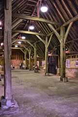 Wanborough Great Barn interior