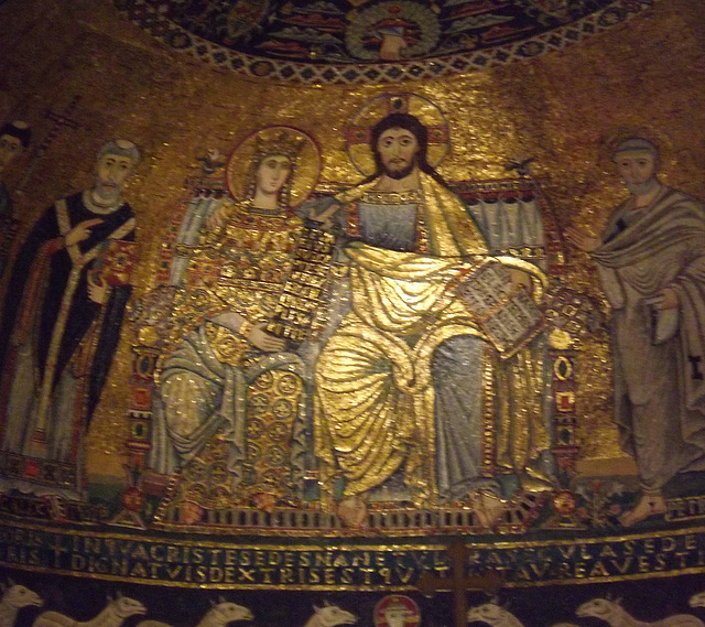 Detail of the Mosaic in the Apse of Santa Maria in Trastevere, June 2012