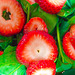 Strawberries on Spinach Salad