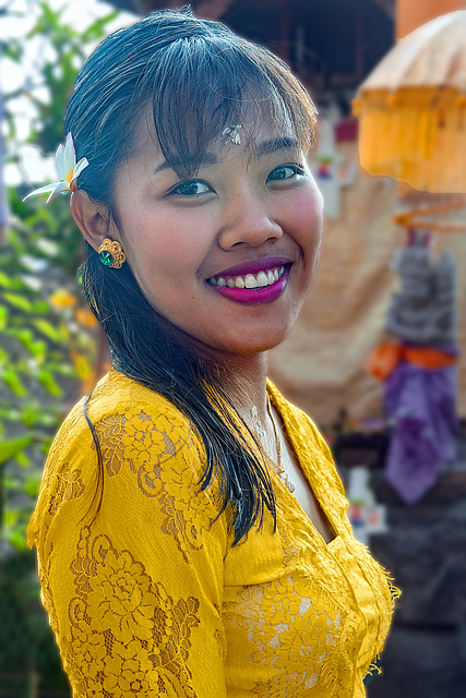 Portrait of a Bali girl