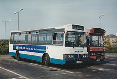 Jersey bus 25 (J 40865) and 31 (J 14644) at St. Helier - 4 Sep 1999