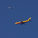 DHL Airbus A300, with a British Airways Boeing 777- 200 in the airspace behind