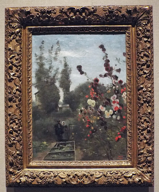In the Garden at Ville D'Avrey by Corot in the Metropolitan Museum of Art, July 2018